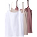 esmara Dámská tílka na ramínka 3 ks růžová/bílá – Zboží Dáma esmara Dámská tílka na ramínka 3 ks růžová/bílá – Zboží Dáma