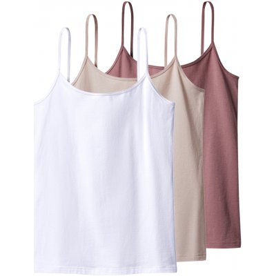 esmara Dámská tílka na ramínka 3 ks růžová/bílá – Zboží Dáma esmara Dámská tílka na ramínka 3 ks růžová/bílá – Zboží Dáma