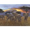 Malování podle čísla Royal Langnickel Malování podle čísel 30x40 cm - Západ slunce nad Kilimanžárem