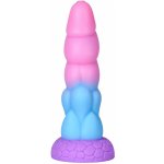 Paloqueth Realistic Big Dragon Monster Dildo with Suction Cup 21.6cm Pink Blue Purple – Zboží Mobilmania