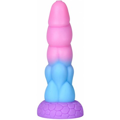 Paloqueth Realistic Big Dragon Monster Dildo with Suction Cup 21.6cm Pink Blue Purple – Zboží Mobilmania