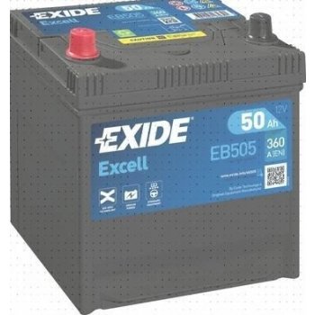 Exide Excell 12V 50Ah 360A EB505