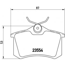 BREMBO Sada brzdových destiček, kotoučová brzda P 85 020