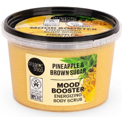 Organic Shop Mood Booster Energizing Body Scrub Pineapple & Brown Sugar 250 ml – Sleviste.cz
