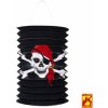 Lampion Widmann Černý papírový lampión s motivem pirát válec