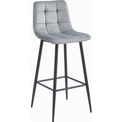 Leobert ARCETO stříbrošedý samet / černé – Zboží Dáma