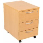 Manutan Expert 60 x 42 x 59 cm 3 zásuvky buk – Zboží Mobilmania