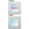 Okno Soft plastové okno 40x40 cm bílé, sklopné