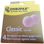 R&J R&J OHROPAX CLASSIC Ušní vložky voskové, jednorázové, v krabičce 4 ks – Zbozi.Blesk.cz