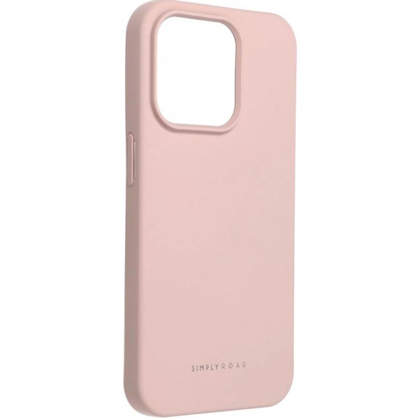 Pouzdro a kryt na mobilní telefon ROAR Space Case Apple iPhone 15 Pro - silikonový - růžové