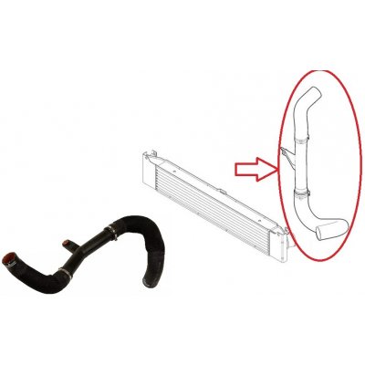 Hadice plnícího vzduchu Fiat Ducato od 2014 2,3D od turba do intecooleru, kompletní 1389890080 | Zboží Auto