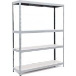 Trestles RH Regál 2000 x 1400 x 600 mm 4 police šedá – Zboží Mobilmania