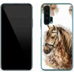 mmCase Gelové Honor 20 Pro - hnědý kreslený kůň – Zboží Živě