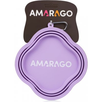Amarago silikonová skládací miska 1000 ml fialová – Zboží Dáma