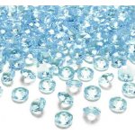 PartyDeco Diamantové konfety tyrkysové 12mm – Sleviste.cz