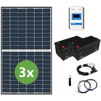 Ecoprodukt ostrovní systém 1,23 kWp 24V s 40A MPPT 200Ah