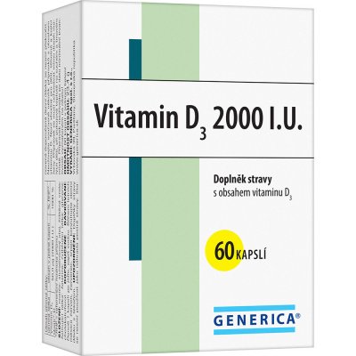 Generica Vitamin D3 2000 IU 60 kapslí – Zboží Mobilmania