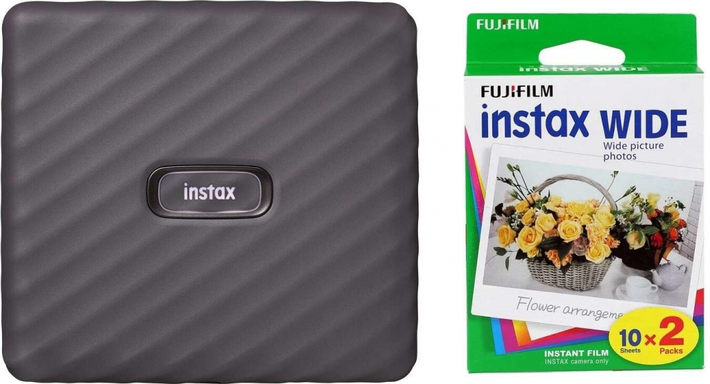 Fujifilm Instax Link Wide šedá + 20P