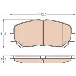 Sada brzdových destiček, kotoučová brzda TRW GDB3562 | Zboží Auto