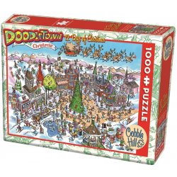 Cobble Hill Doodle Town: 12 dnů Vánoc 1000 dílků