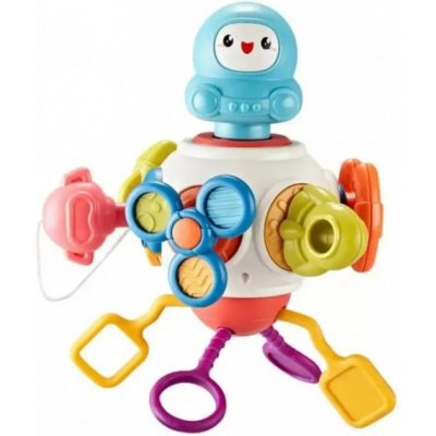 Woopie Senzorická Montessori kostka 8 v 1 Vesmírná raketa – Zboží Dáma