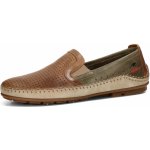 Fluchos pánské kožené mokasíny hnědé – Zboží Dáma