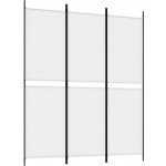 vidaXL 3-dílný paraván bílý 150 x 180 cm látka – Sleviste.cz