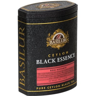 BASILUR Black Essence Rose Bergamot plech 100 g