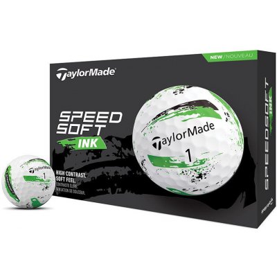 TaylorMade Speed Soft INK bílo/zelené 3 ks – Zboží Dáma