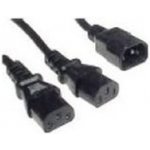 PremiumCord Kabel síťový 230V, Y-kabel prodlužovací M-2x F kpsy – Zboží Mobilmania