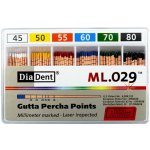 DiaDent Gutaperčové Čepy ML.029 02Taper ISO45-80 120 ks – Hledejceny.cz