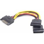 Gembird Cableexpert SATA napájecí na 2x SATA, rozdvojka, 0.15m CC-SATAM2F-01 – Zbozi.Blesk.cz