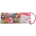 Teddies Provlékačka zvířátka Krtek dřevo 10ks v krabici 35x26cm – Zboží Dáma