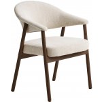 Unique Furniture Elk Krémově bílá s tmavou dubovou podnoží – Zboží Dáma