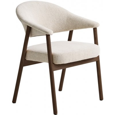 Unique Furniture Elk Krémově bílá s tmavou dubovou podnoží – Zboží Dáma