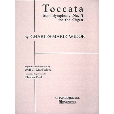 Toccata from Symphony No. 5 pro varhany 1048496 – Zboží Dáma