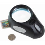 Leuchtturm Stojanová lupa Bullauge s LED osvětlením, 5x zvětšení – Zboží Živě