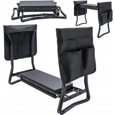 Pro-Tech shop Zahradní židle – klekátko, se 2 kapsami, černá 41092 OM-992207 – Zboží Dáma