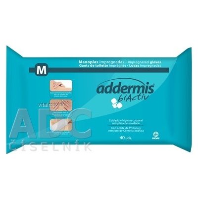 Addermis biActiv M vlhčené rukavice jednorázové s pupalkovým olejem 1 x 40 ks – Hledejceny.cz