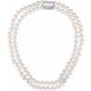 Náhrdelník JwL Luxury Pearls Dvojitý/dvouřadý náhrdelník z pravých bílých perel JL0656