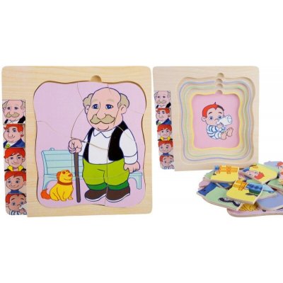 Small Foot Vrstvené puzzle dědeček – Zbozi.Blesk.cz