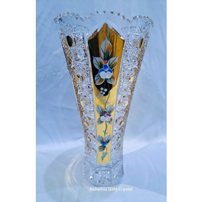 Váza otevřená se zlatem a smaltem 25,5 cm II. – Zboží Mobilmania