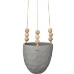 Závěsný kameninový květináč Grey stone Bloomingville – Zboží Dáma
