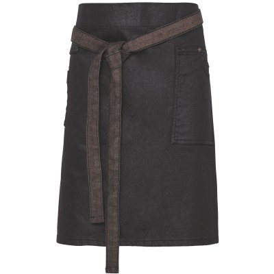 Premier Zástěra Division PR 135 do pasu denim krátká COT390135v1699-indigo/brow Indigo/hnědá – Hledejceny.cz