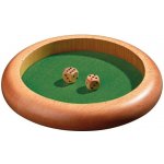 Hrací plato na kostky: dřevo a plátno 30 cm Dice Tray – Zboží Živě