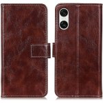 VSECHNONAMOBIL 77131 RETRO Peněženkový obal Sony Xperia 10 VI hnědý – Sleviste.cz