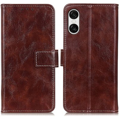 VSECHNONAMOBIL 77131 RETRO Peněženkový obal Sony Xperia 10 VI hnědý – Sleviste.cz