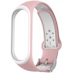 Xiaomi Mi Band 5/6 náhradní náramek s kovovým zapínáním - Sportovní Barva: Růžovobílá MBSCZ-5EF11 – Zboží Mobilmania