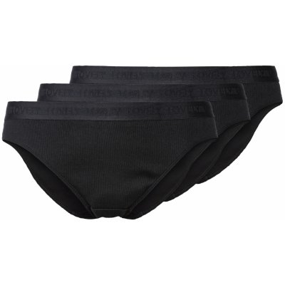 esmara Dámské kalhotky s BIO bavlnou, 3 kusy (S (36/38), černá)