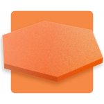 Akustický panel šestiúhelník oranžový 50x50 cm tloušťka 3cm hexagon – Hledejceny.cz
